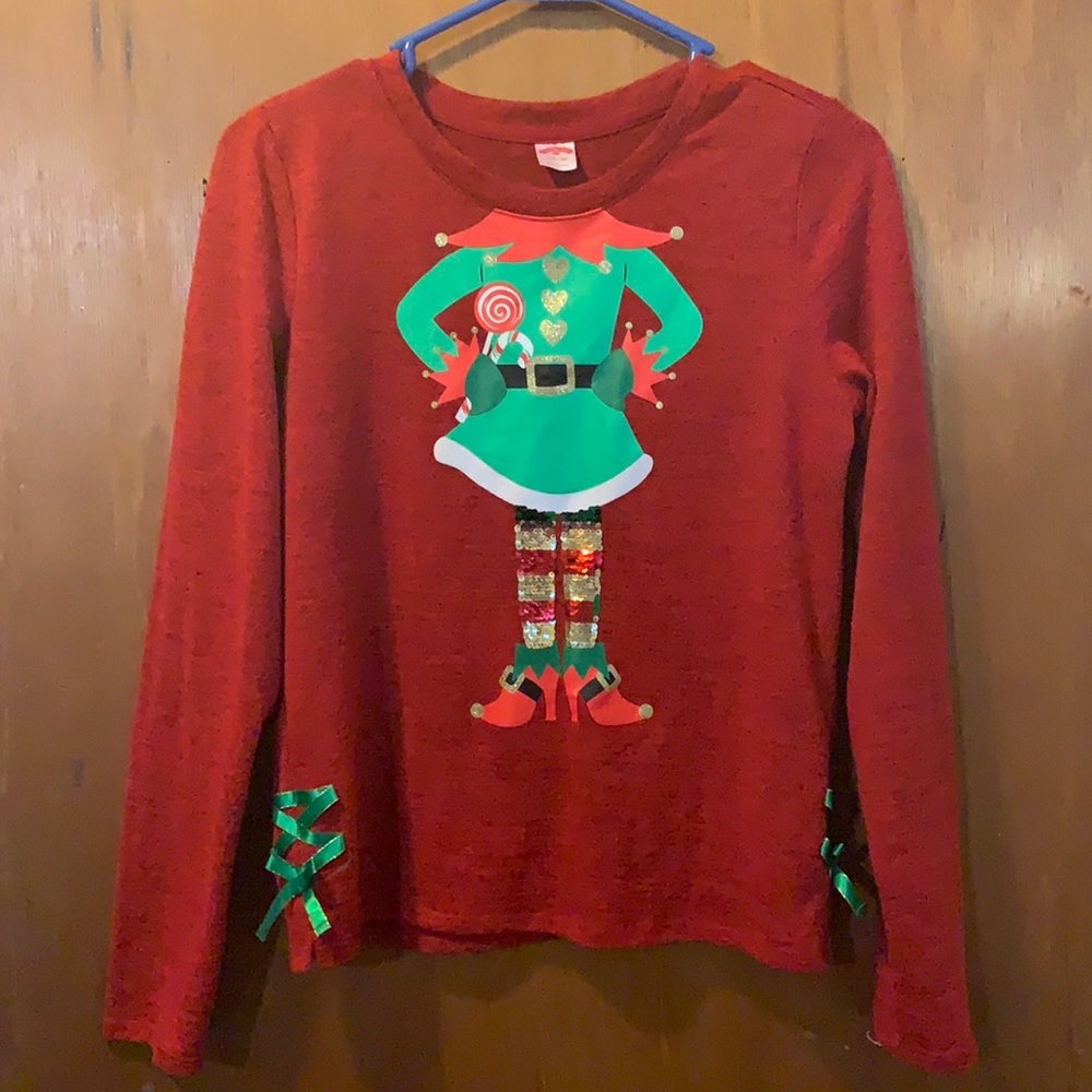 Girls Christmas Elf Shirt